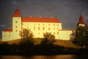 Läckö slott på kvällen vid kvällsmaten